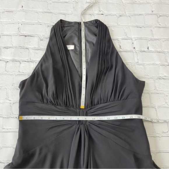 Rena Rowan Chiffon Black Cocktail dress sleeveless size 14 - Picture 8 of 11